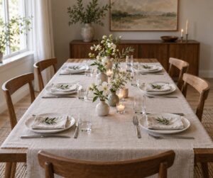 how to set a table for guests