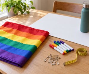 how to march in a pride parade with a group