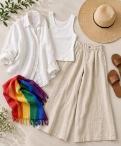 how to dress for pride in hot weather