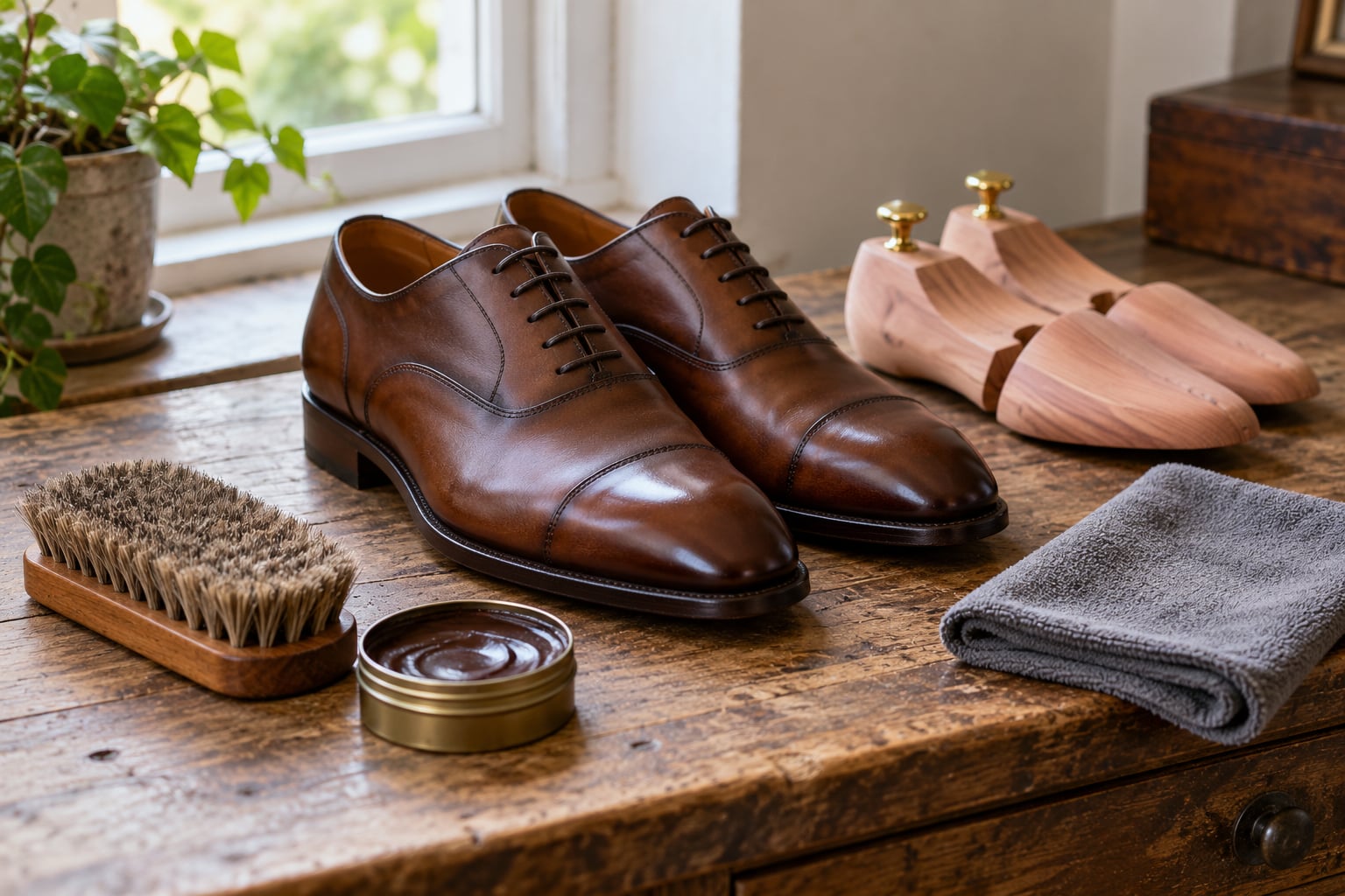 how to care for leather shoes