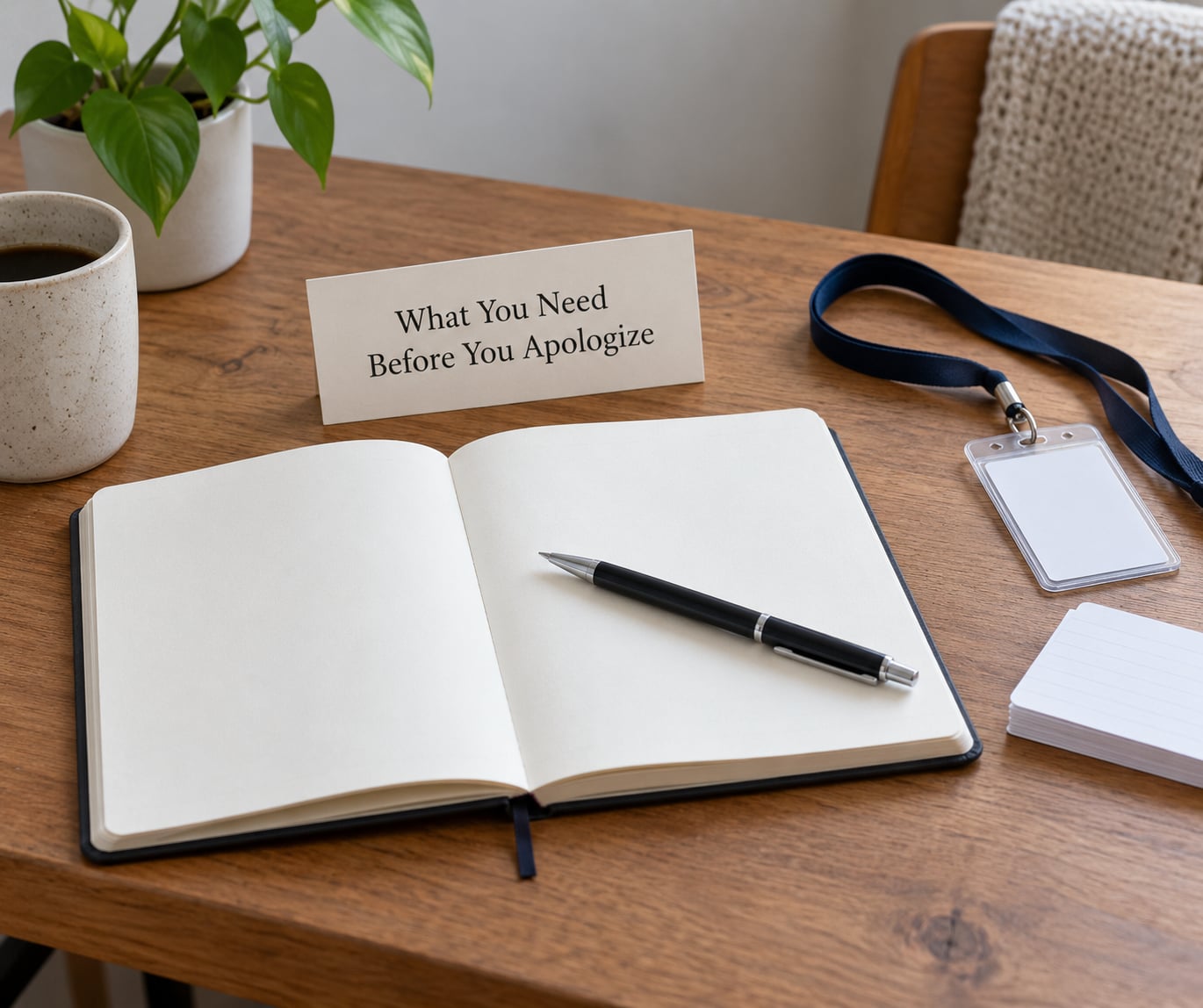What You Need Before You Apologize