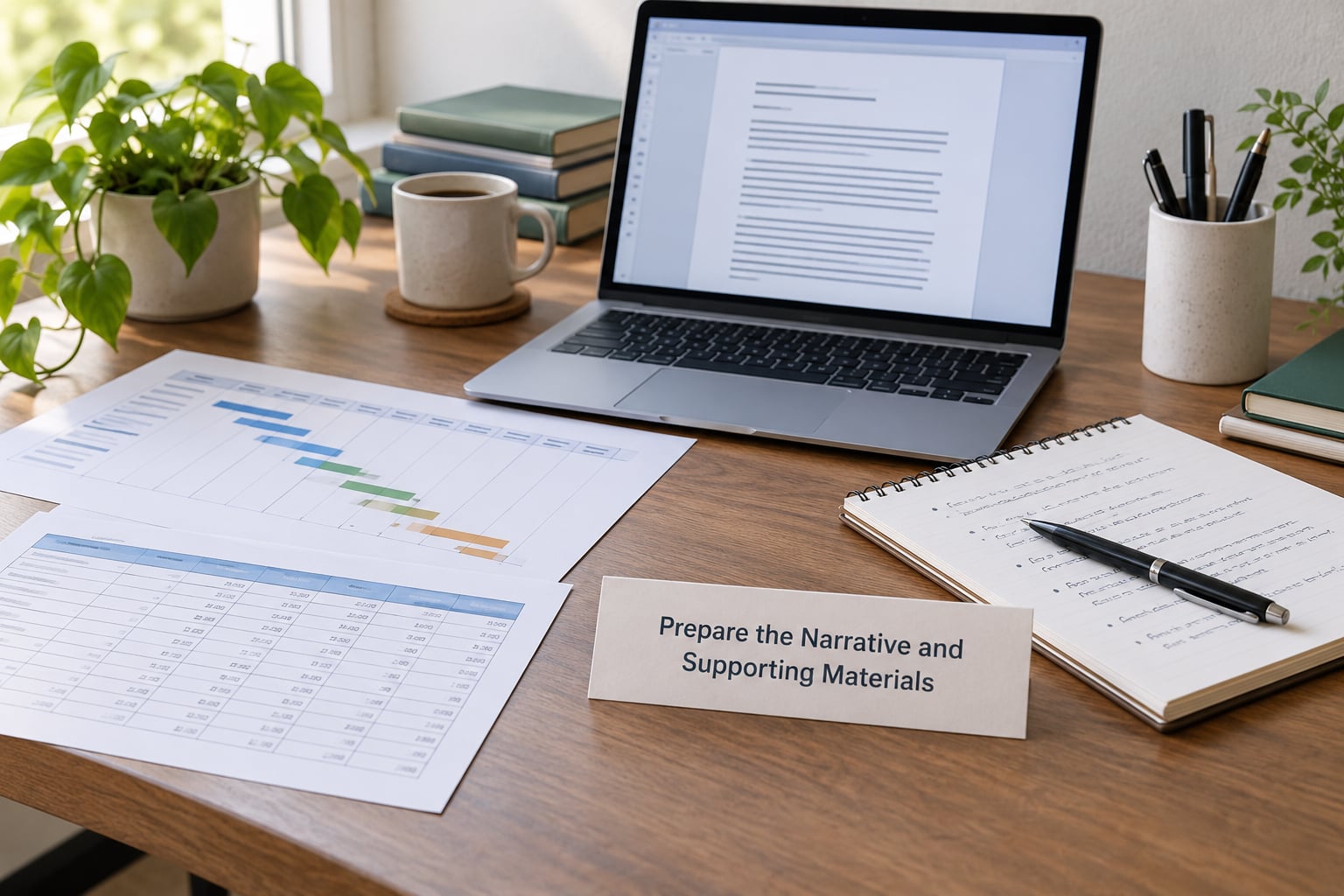 Prepare the Narrative and Supporting Materials