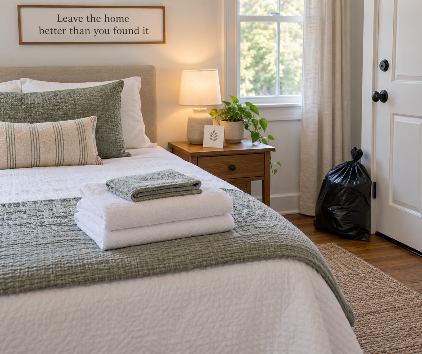 Leave the home better than you found it