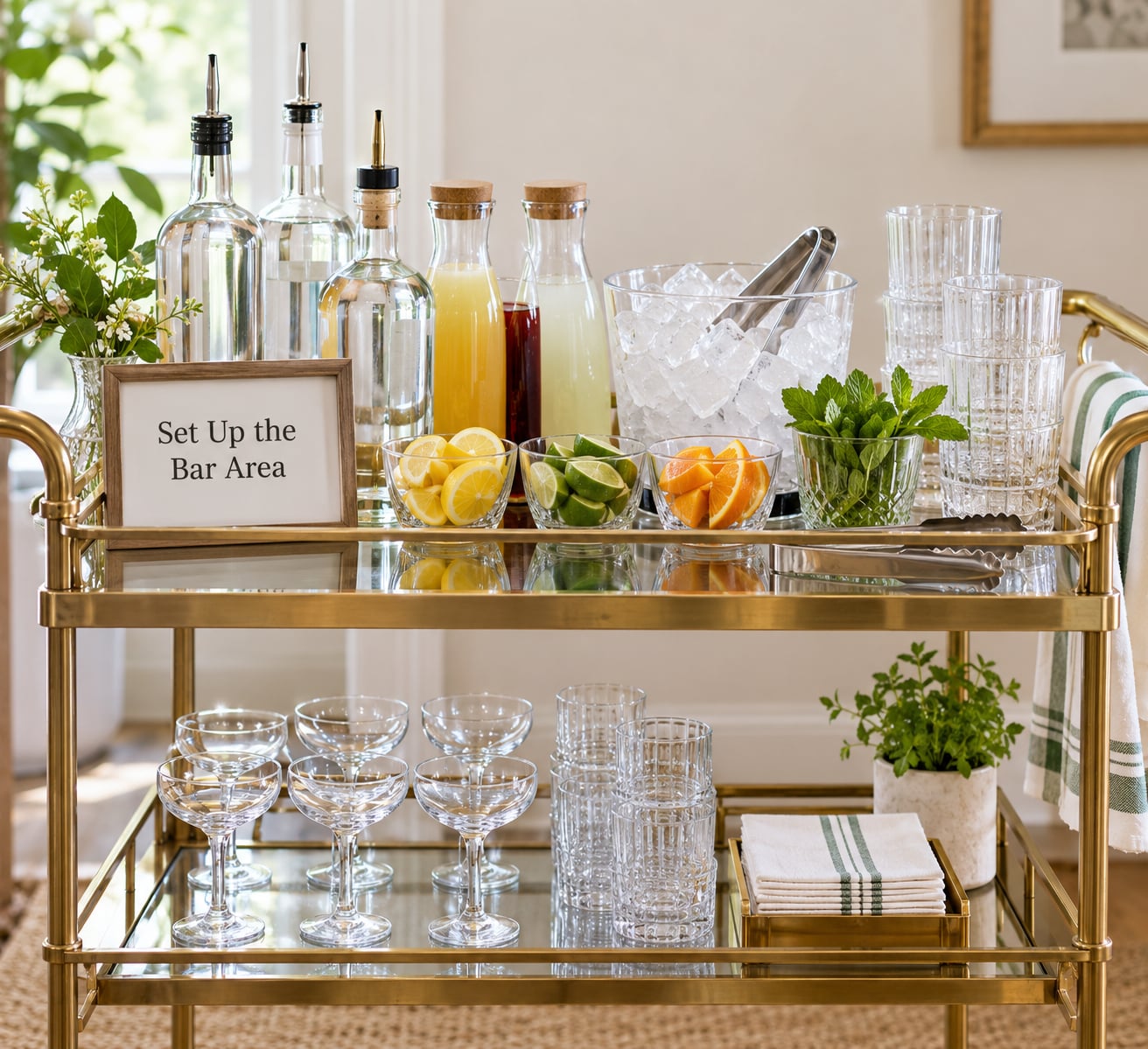 Set Up the Bar Area