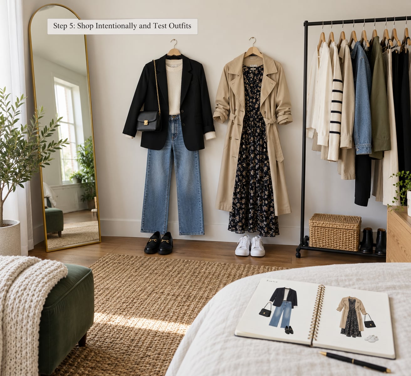 Step 5: Shop Intentionally and Test Outfits