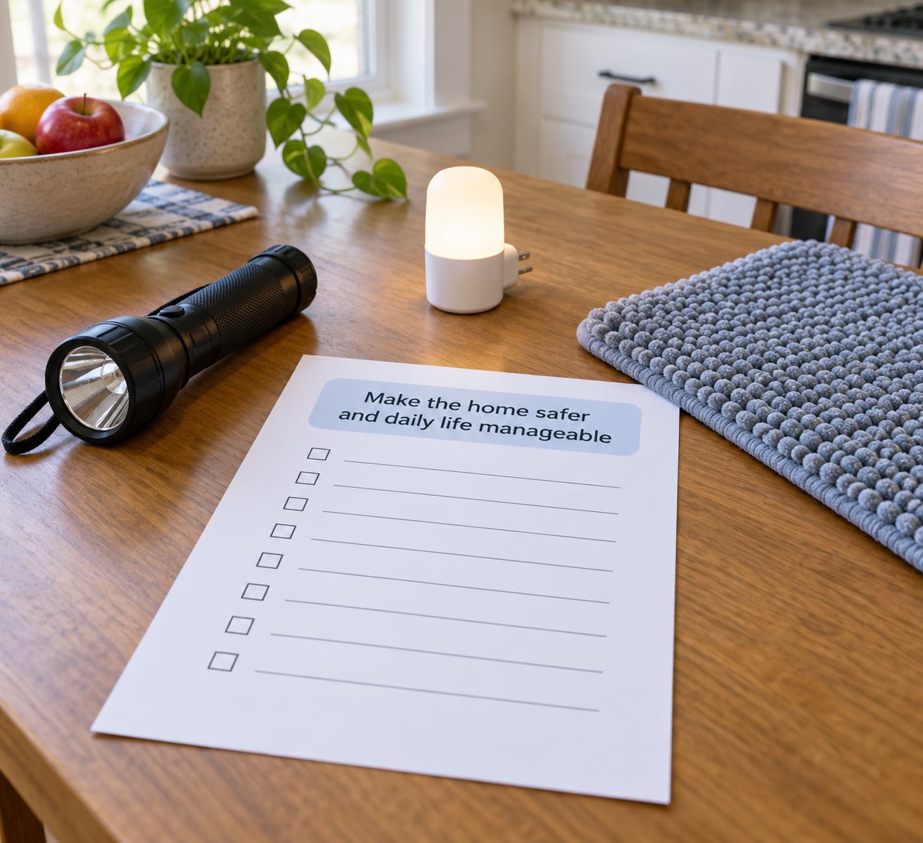 Make the home safer and daily life manageable
