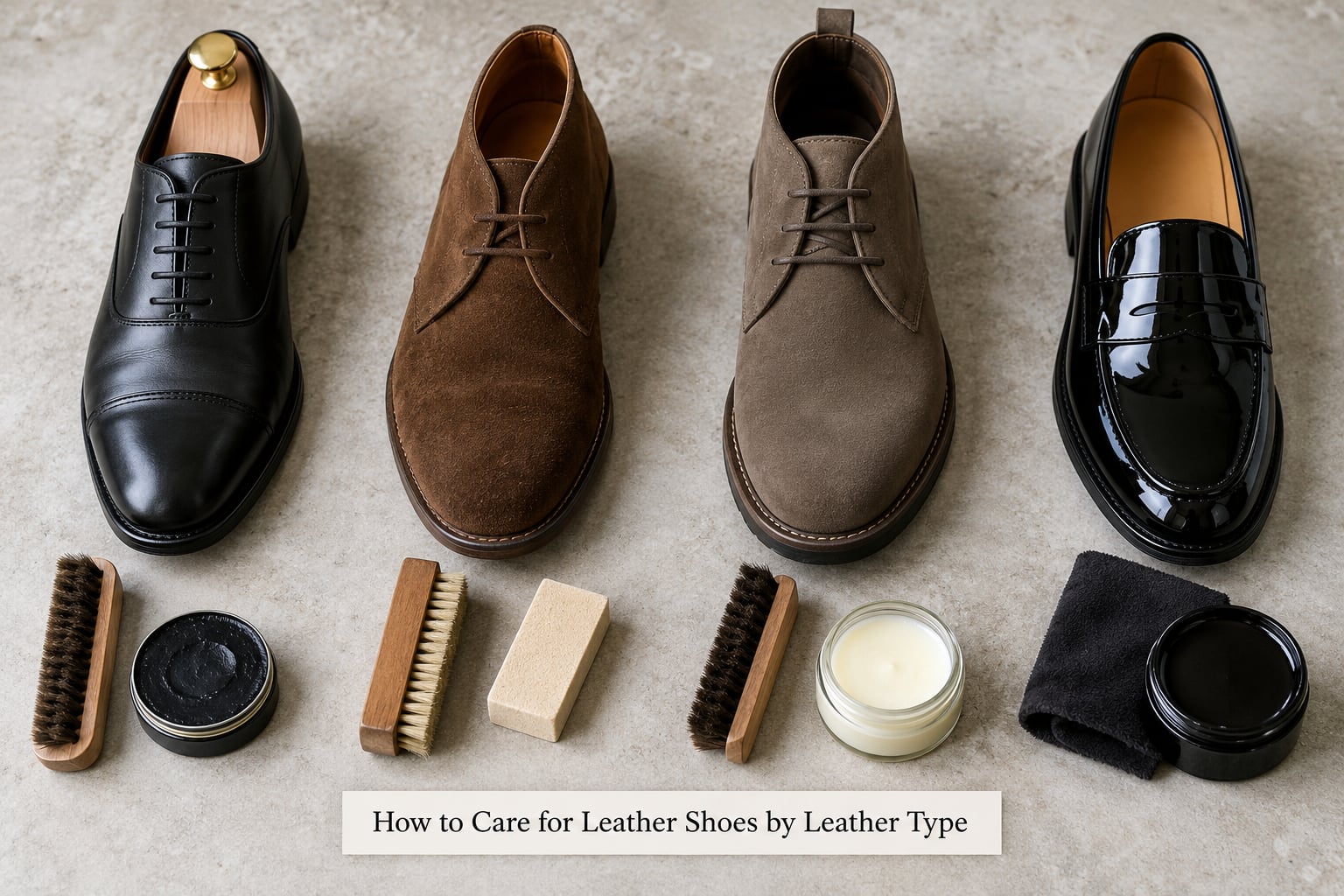 How to Care for Leather Shoes by Leather Type