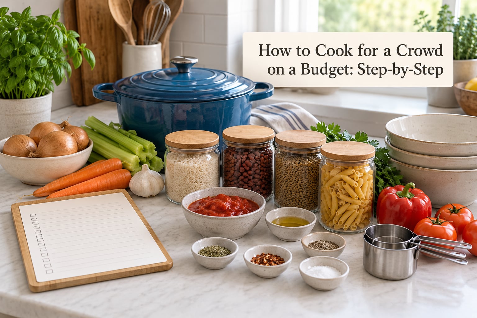 How to Cook for a Crowd on a Budget: Step-by-Step