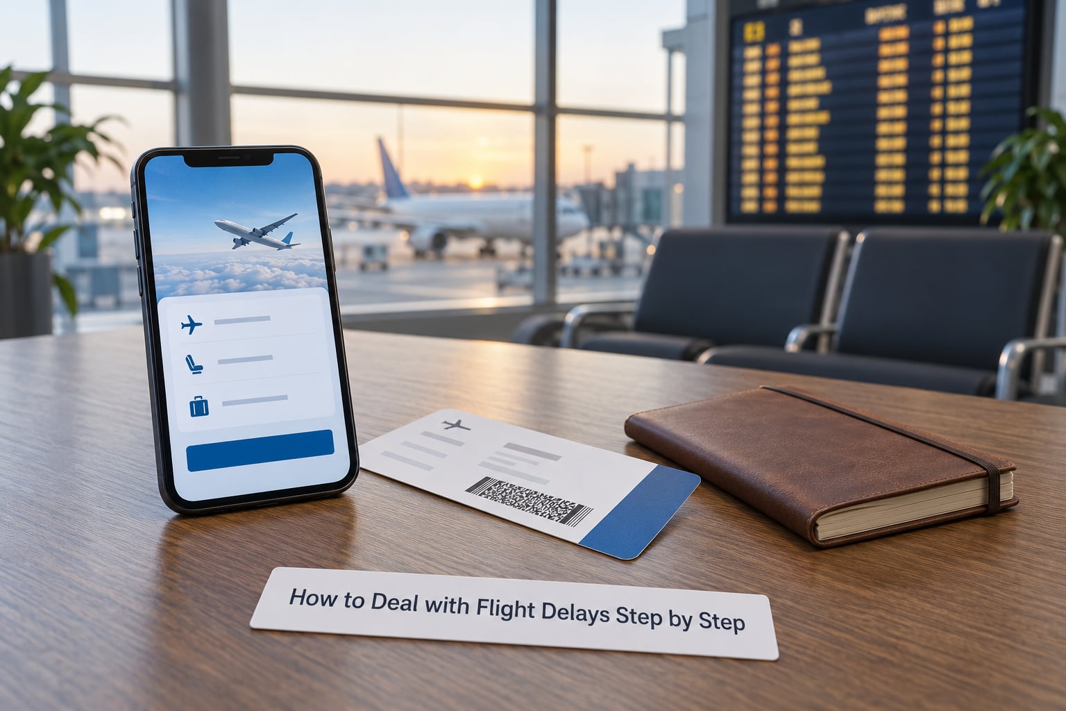 How to Deal with Flight Delays Step by Step