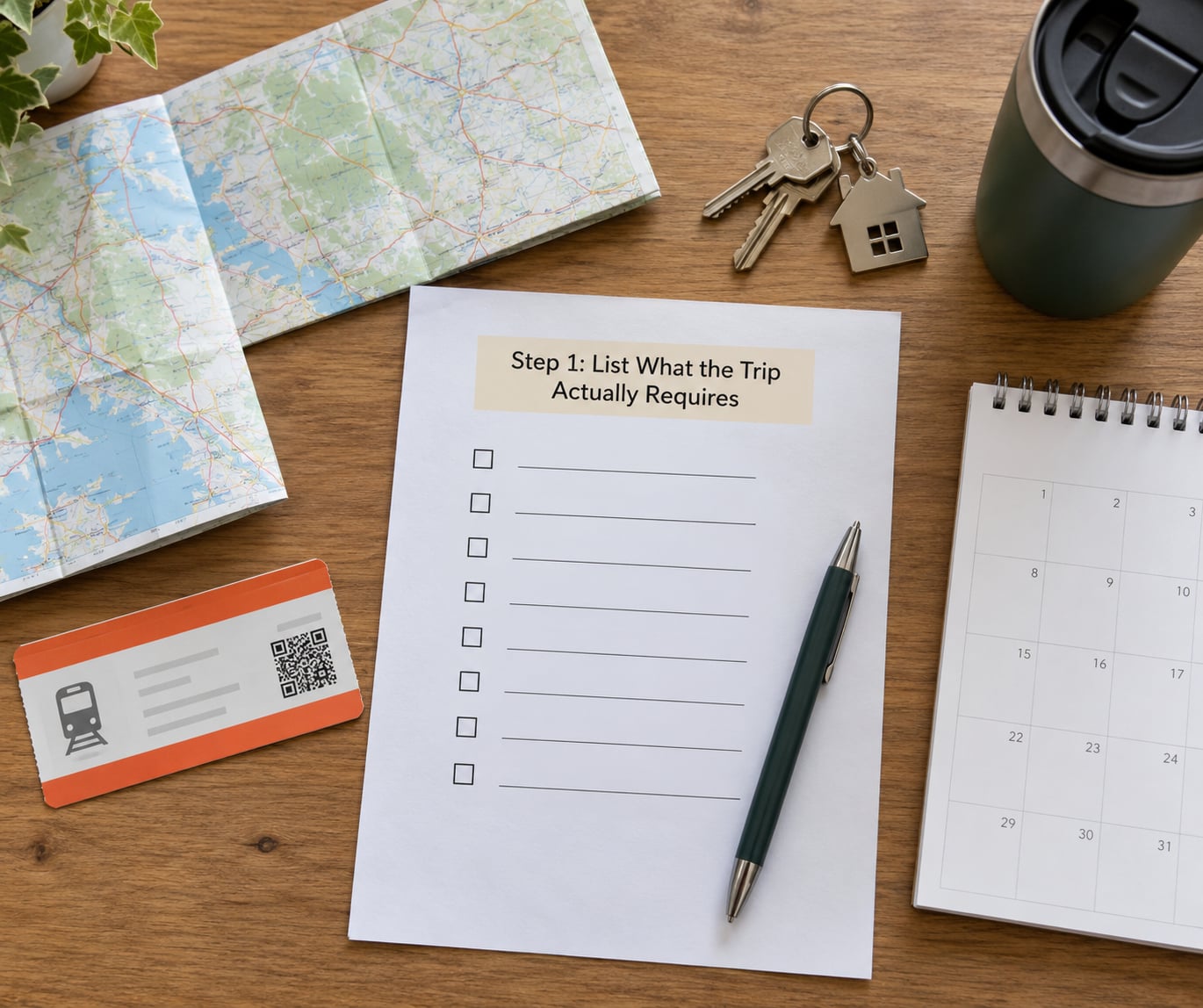 Step 1: List What the Trip Actually Requires