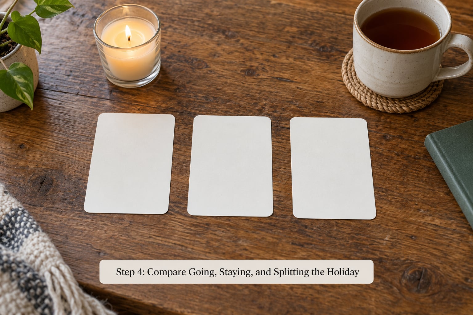Step 4: Compare Going, Staying, and Splitting the Holiday