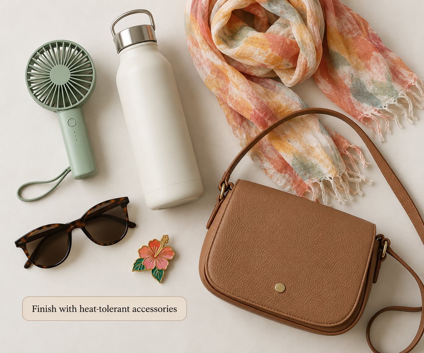 Finish with heat-tolerant accessories