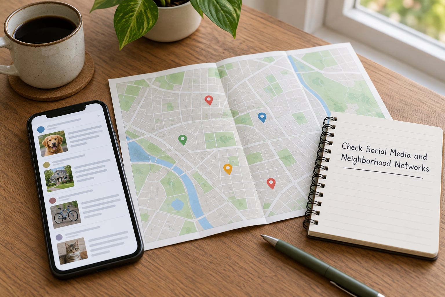 Check Social Media and Neighborhood Networks