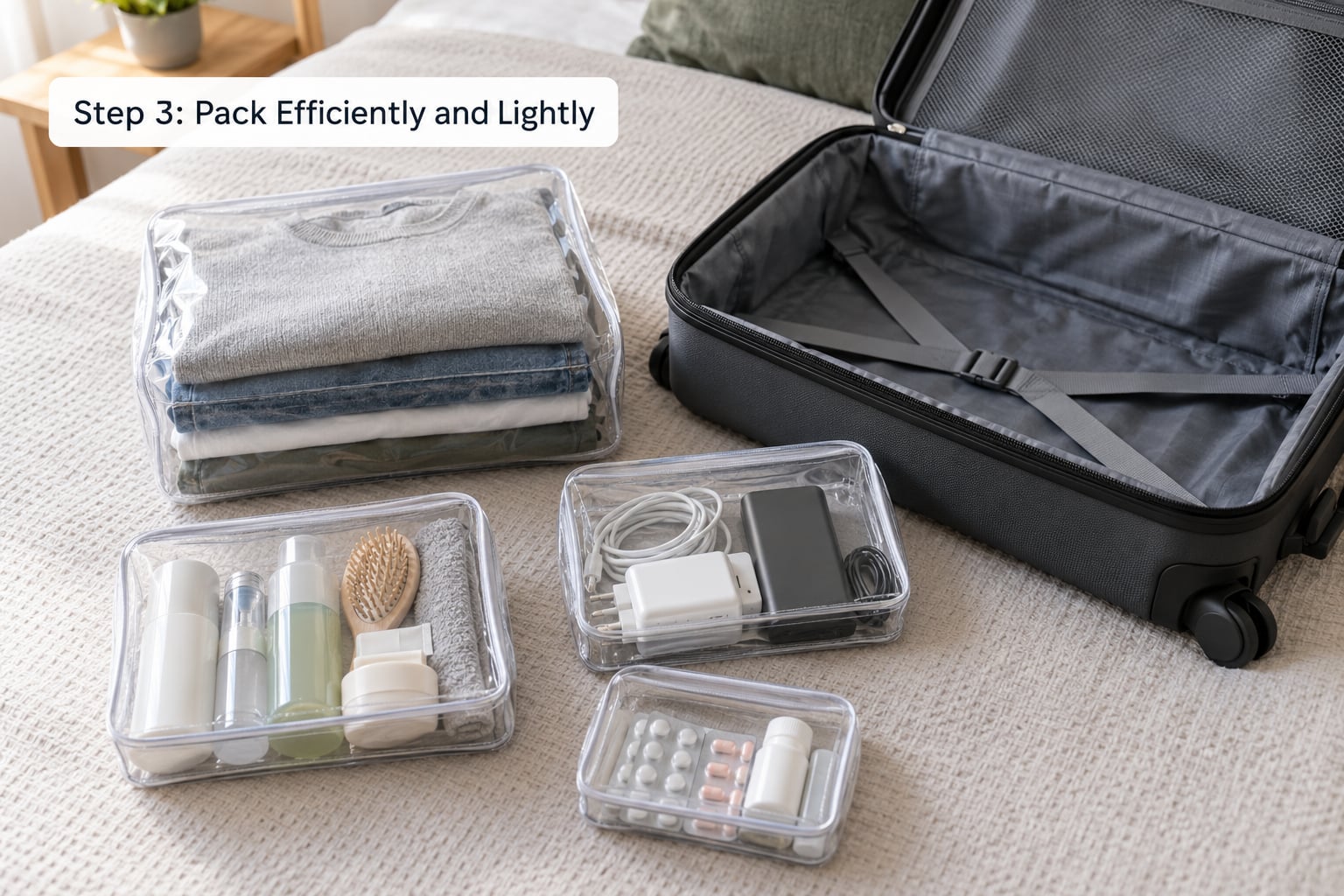 Step 3: Pack Efficiently and Lightly