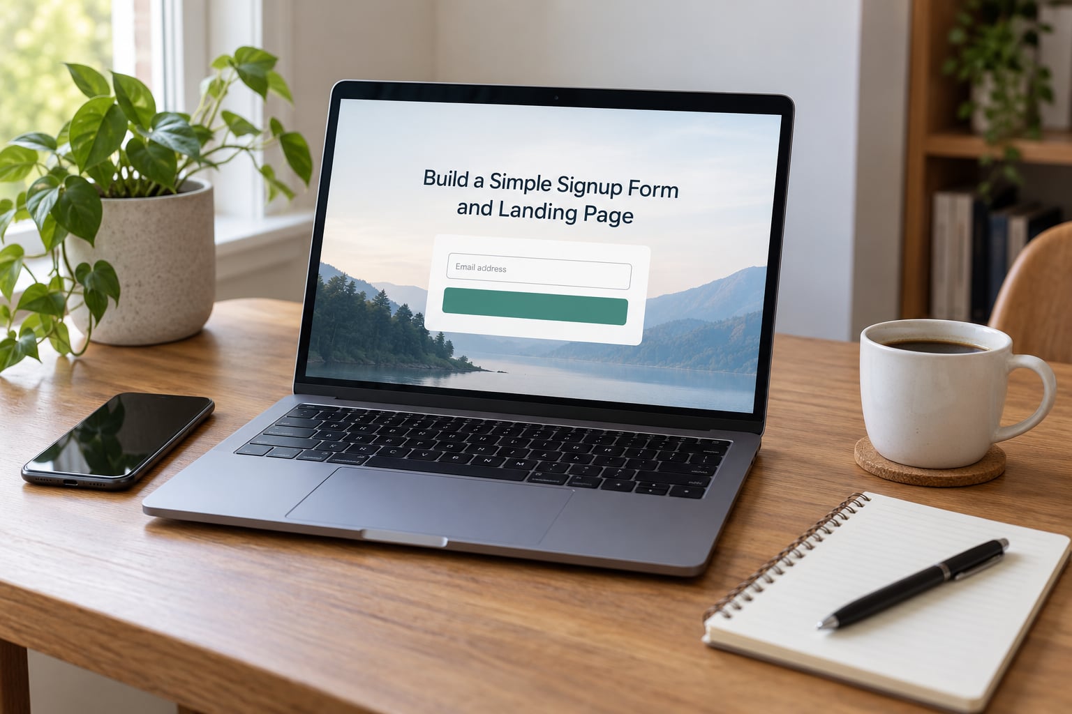 Build a Simple Signup Form and Landing Page