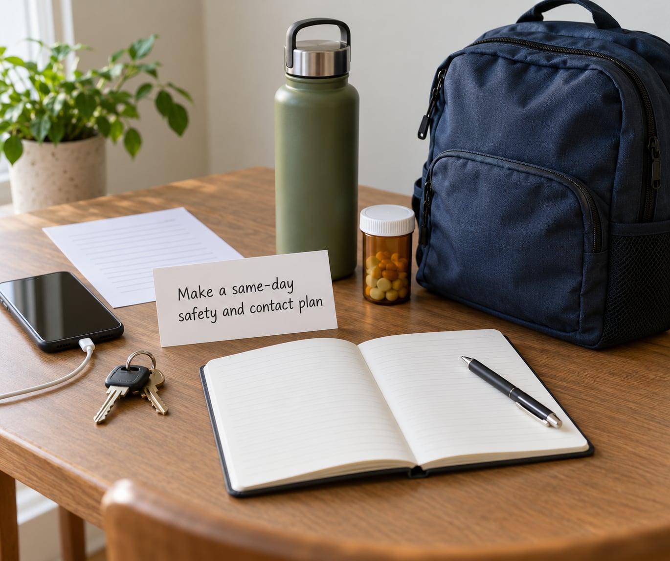 Make a same-day safety and contact plan