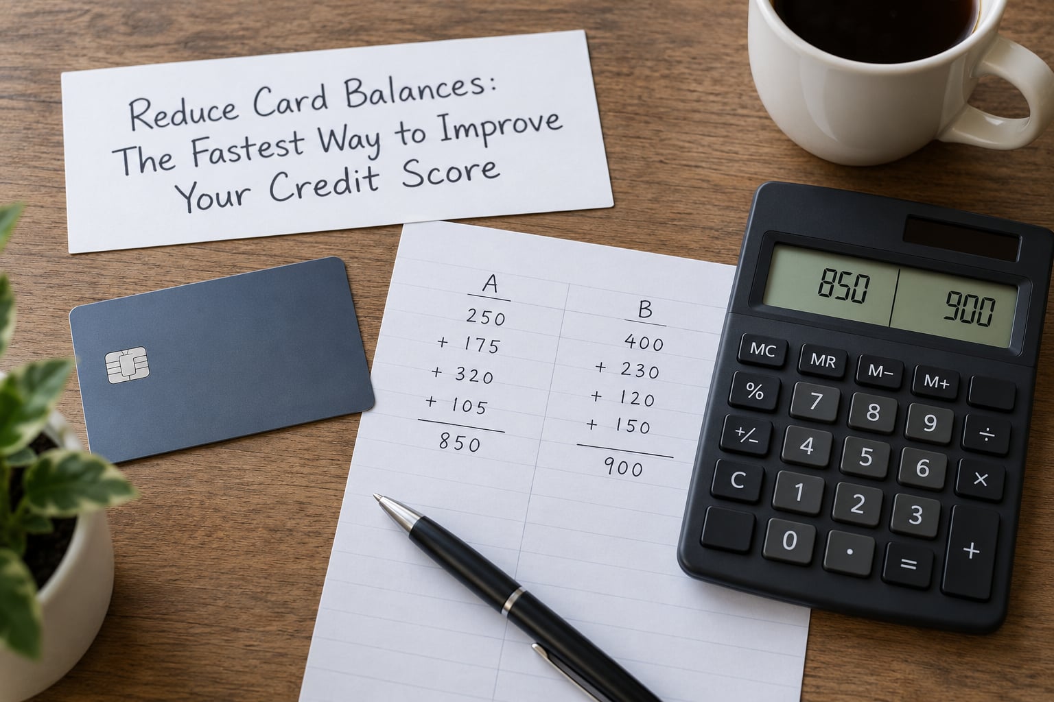 Reduce Card Balances: The Fastest Way to Improve Your Credit Score
