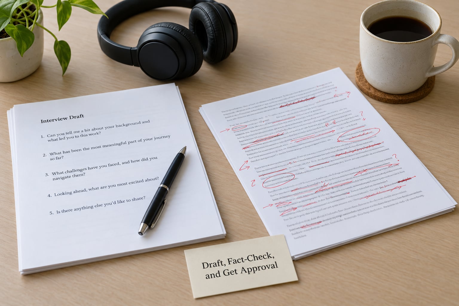 Draft, Fact-Check, and Get Approval