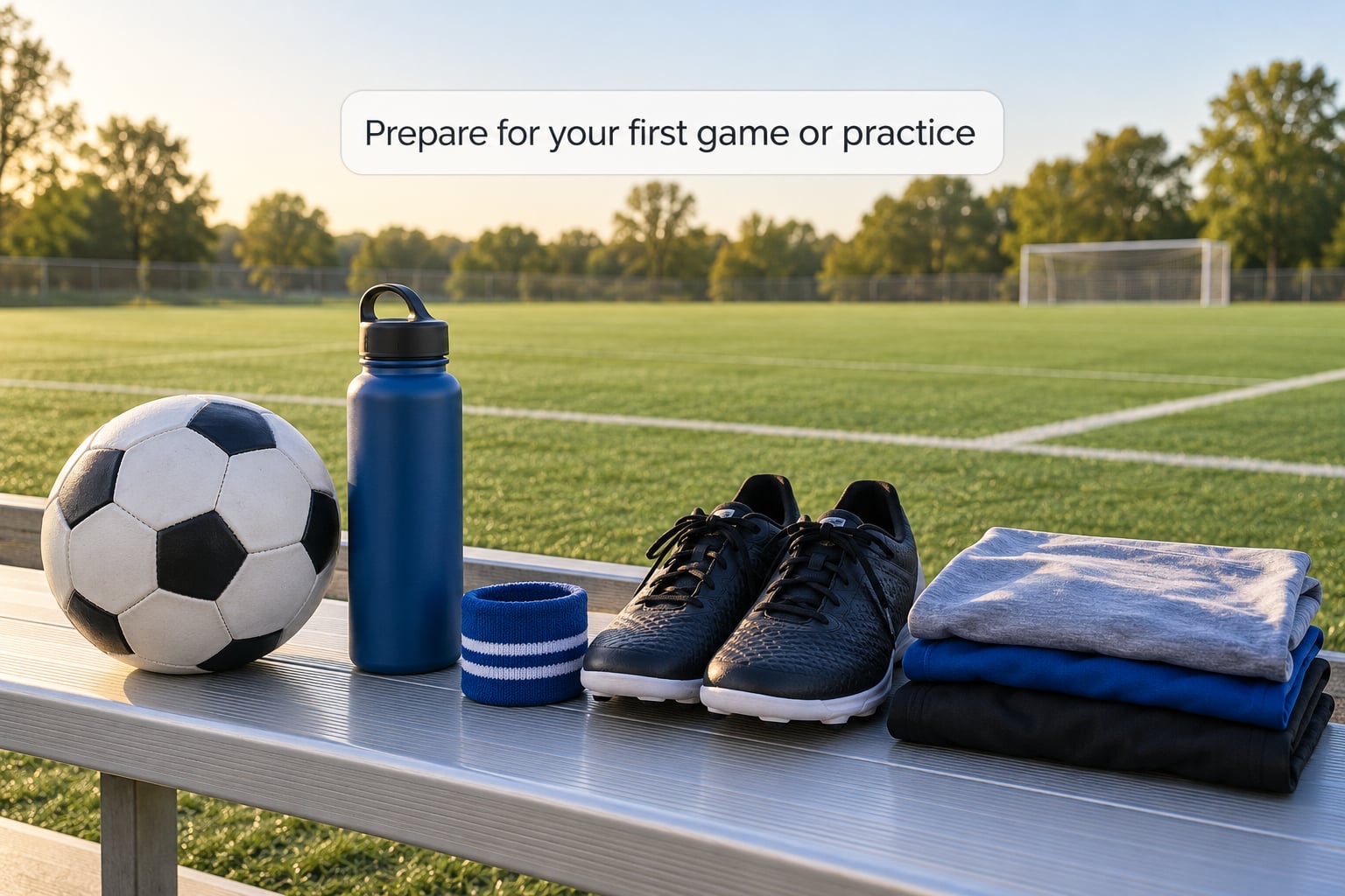 Prepare for your first game or practice