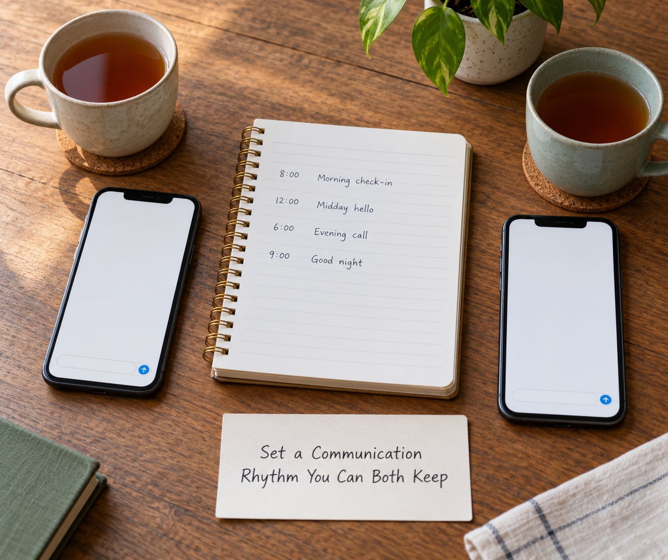 Set a Communication Rhythm You Can Both Keep