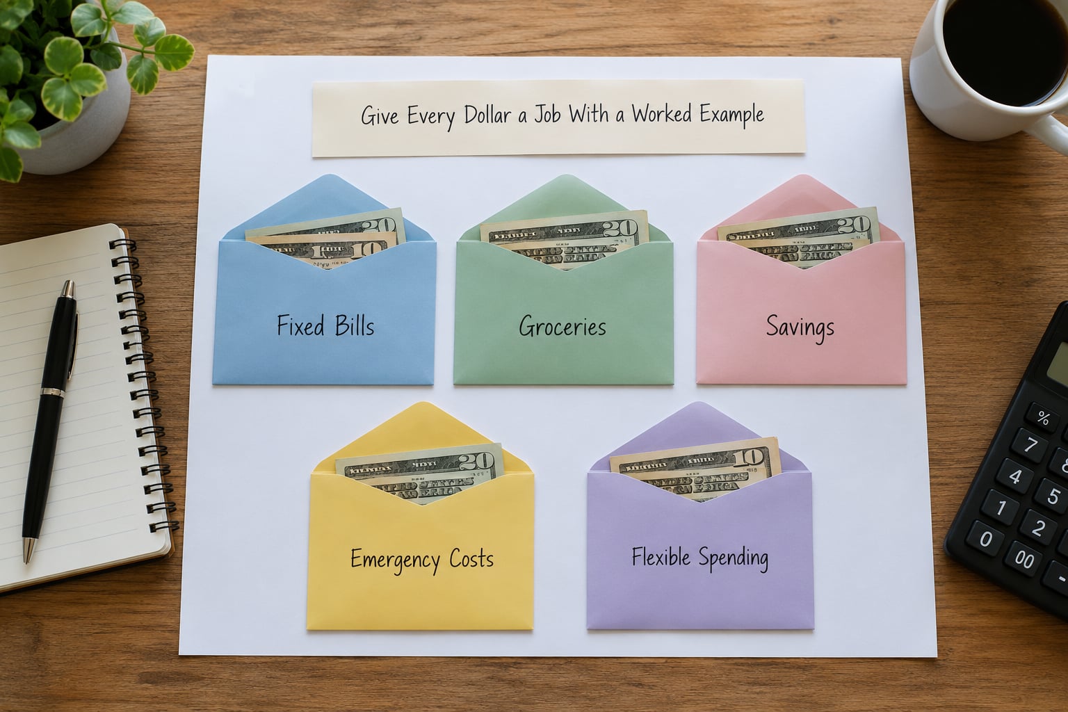 Give Every Dollar a Job With a Worked Example