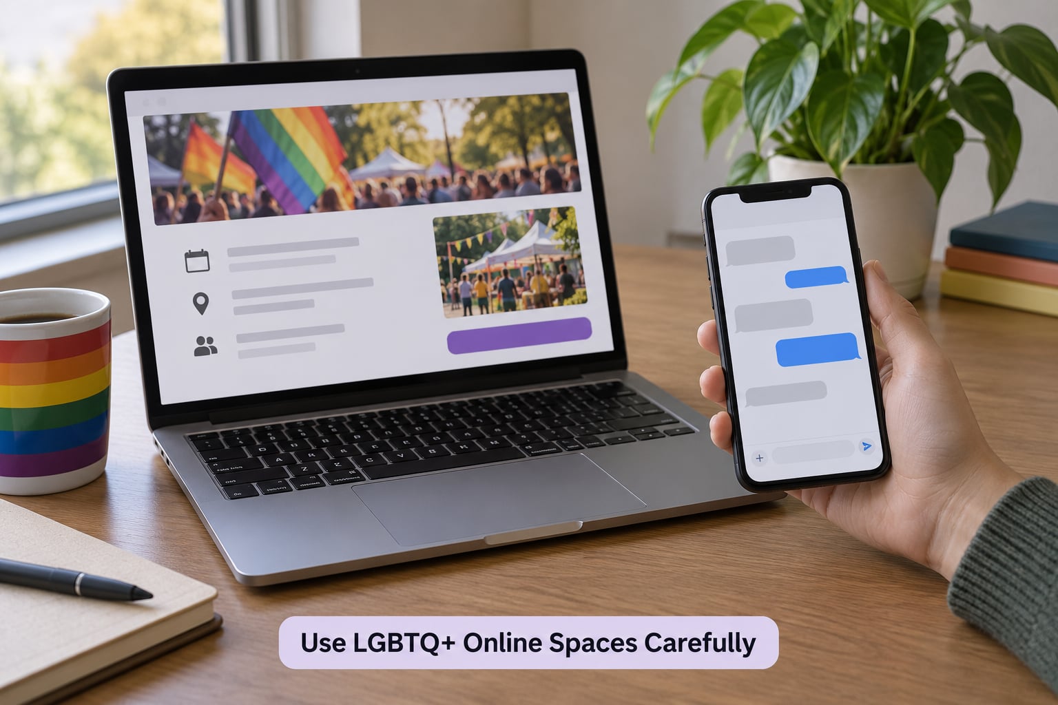 Use LGBTQ+ Online Spaces Carefully