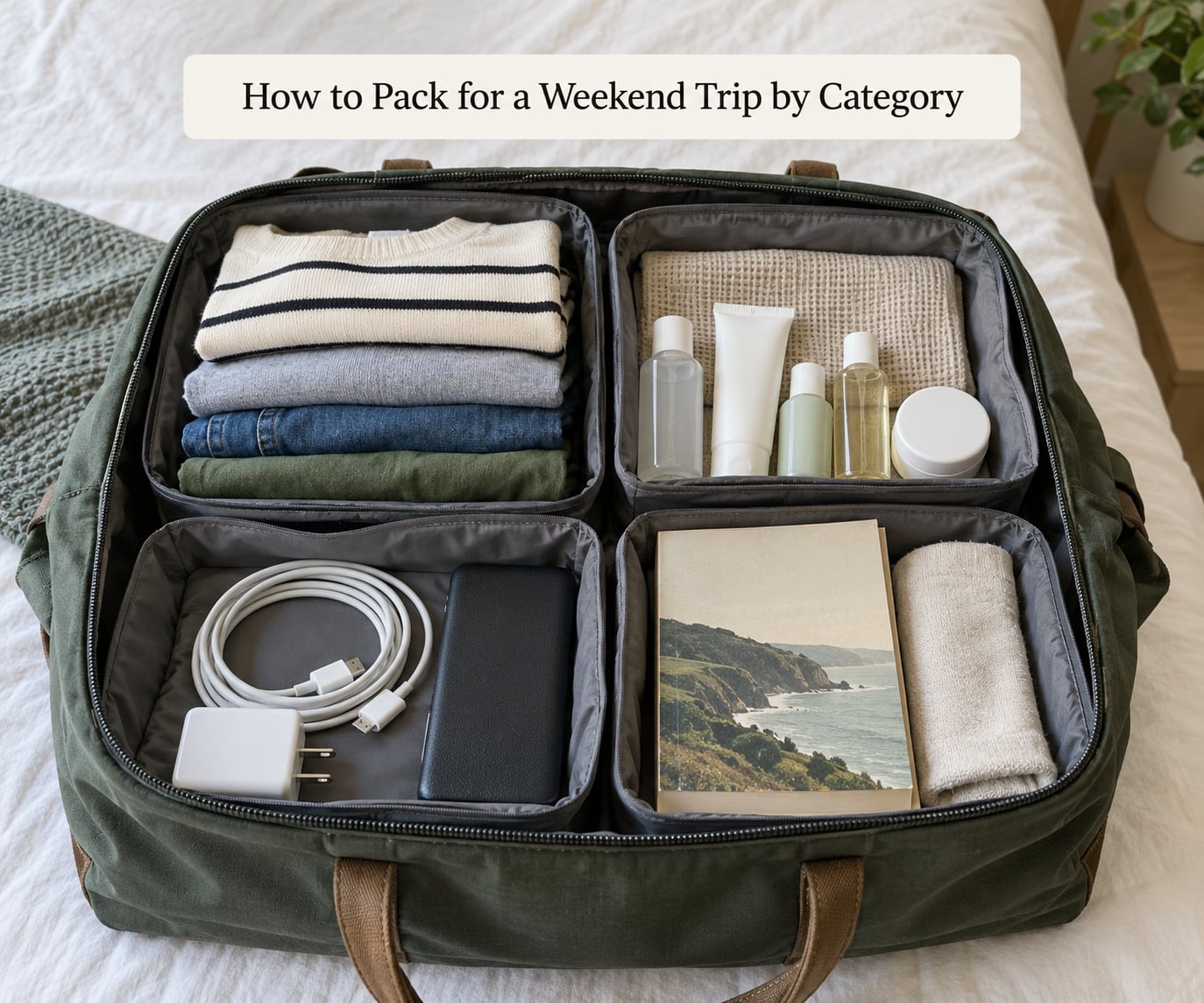How to Pack for a Weekend Trip by Category