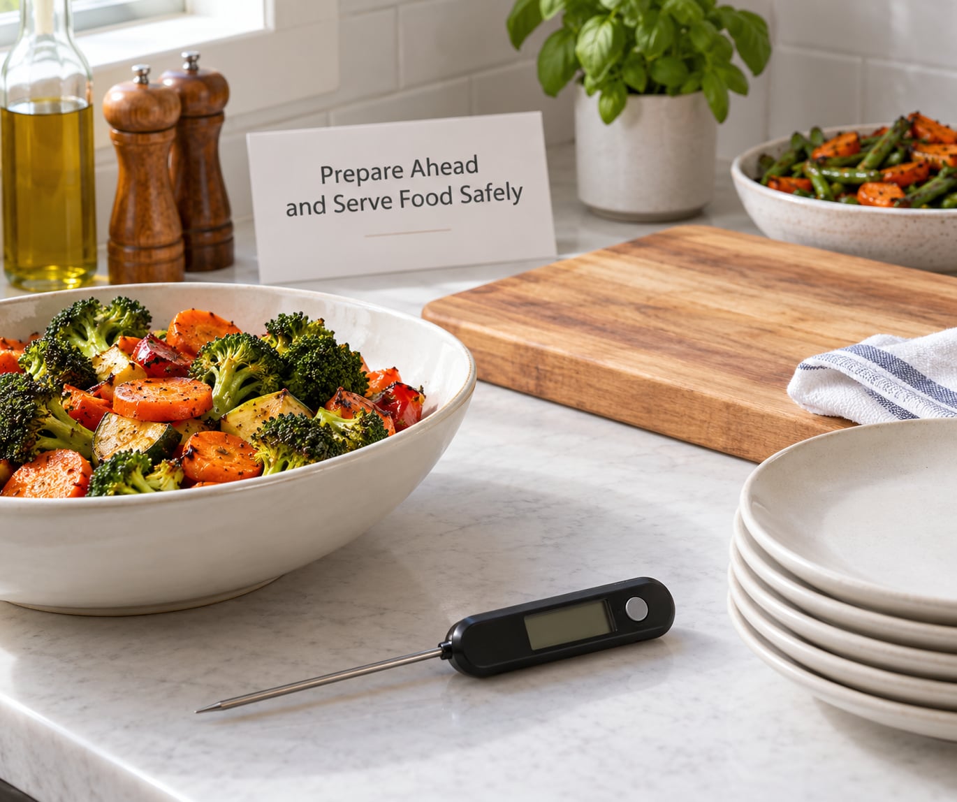 Prepare Ahead and Serve Food Safely