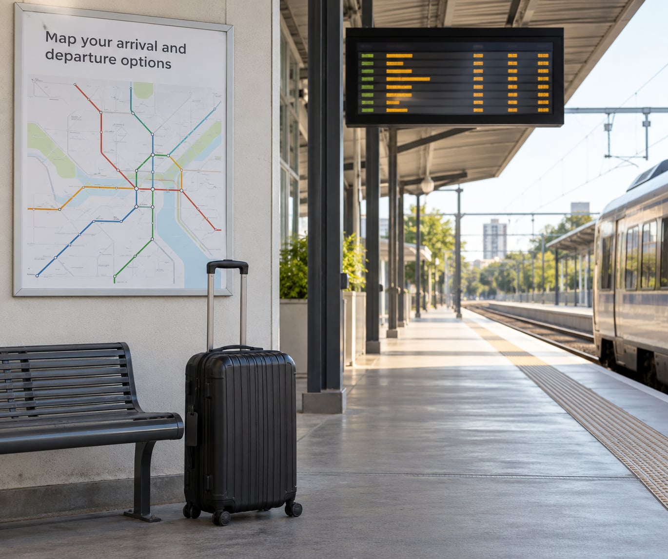 Map your arrival and departure options