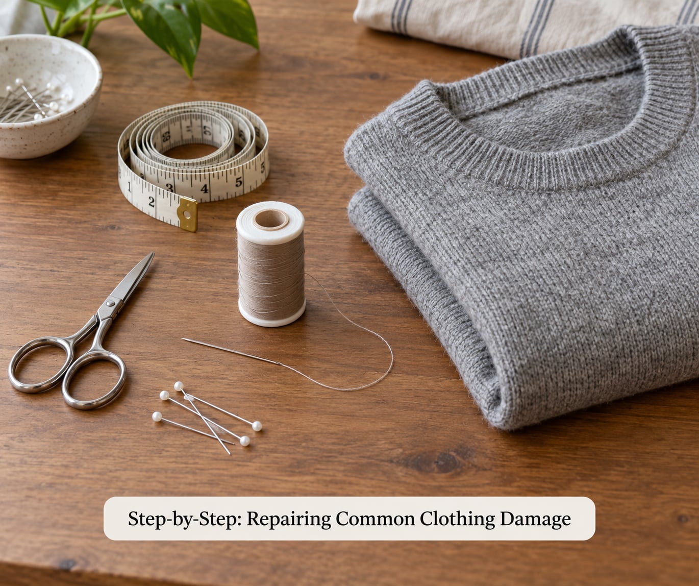 Step-by-Step: Repairing Common Clothing Damage