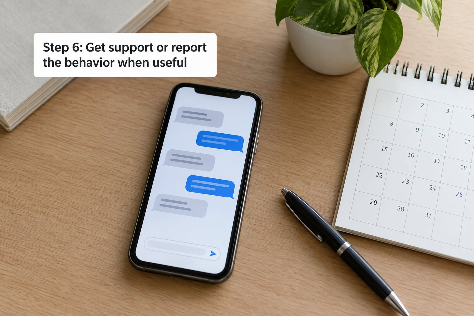 Step 6: Get support or report the behavior when useful