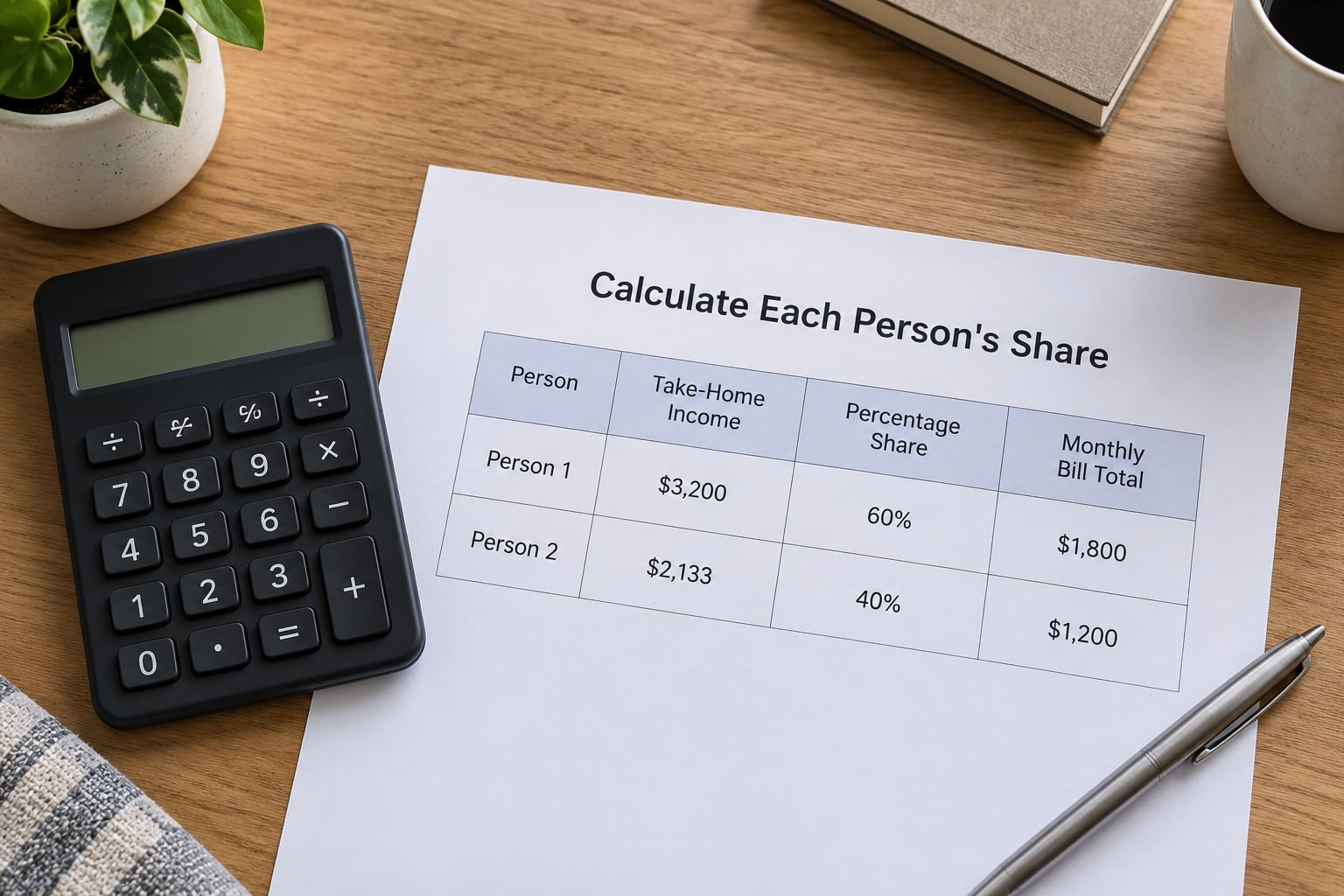 Calculate Each Person's Share