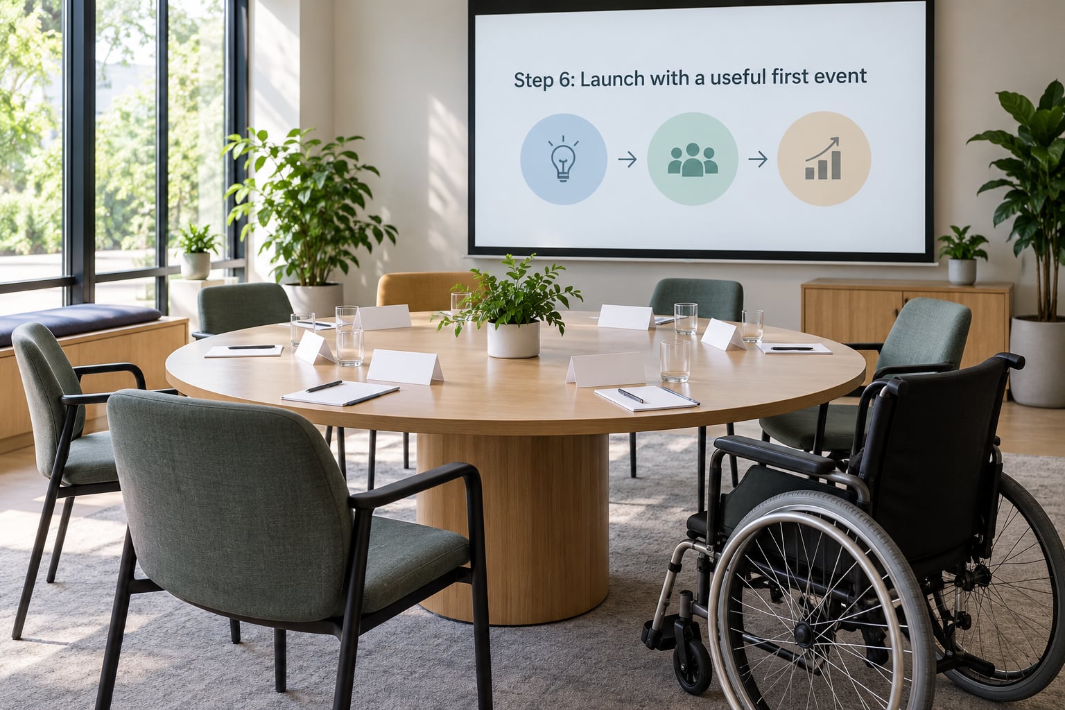 Step 6: Launch with a useful first event