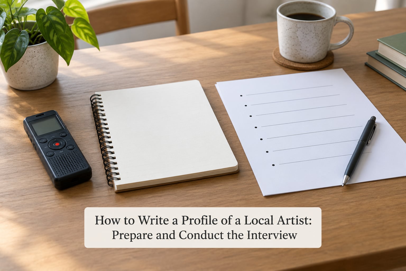 How to Write a Profile of a Local Artist: Prepare and Conduct the Interview