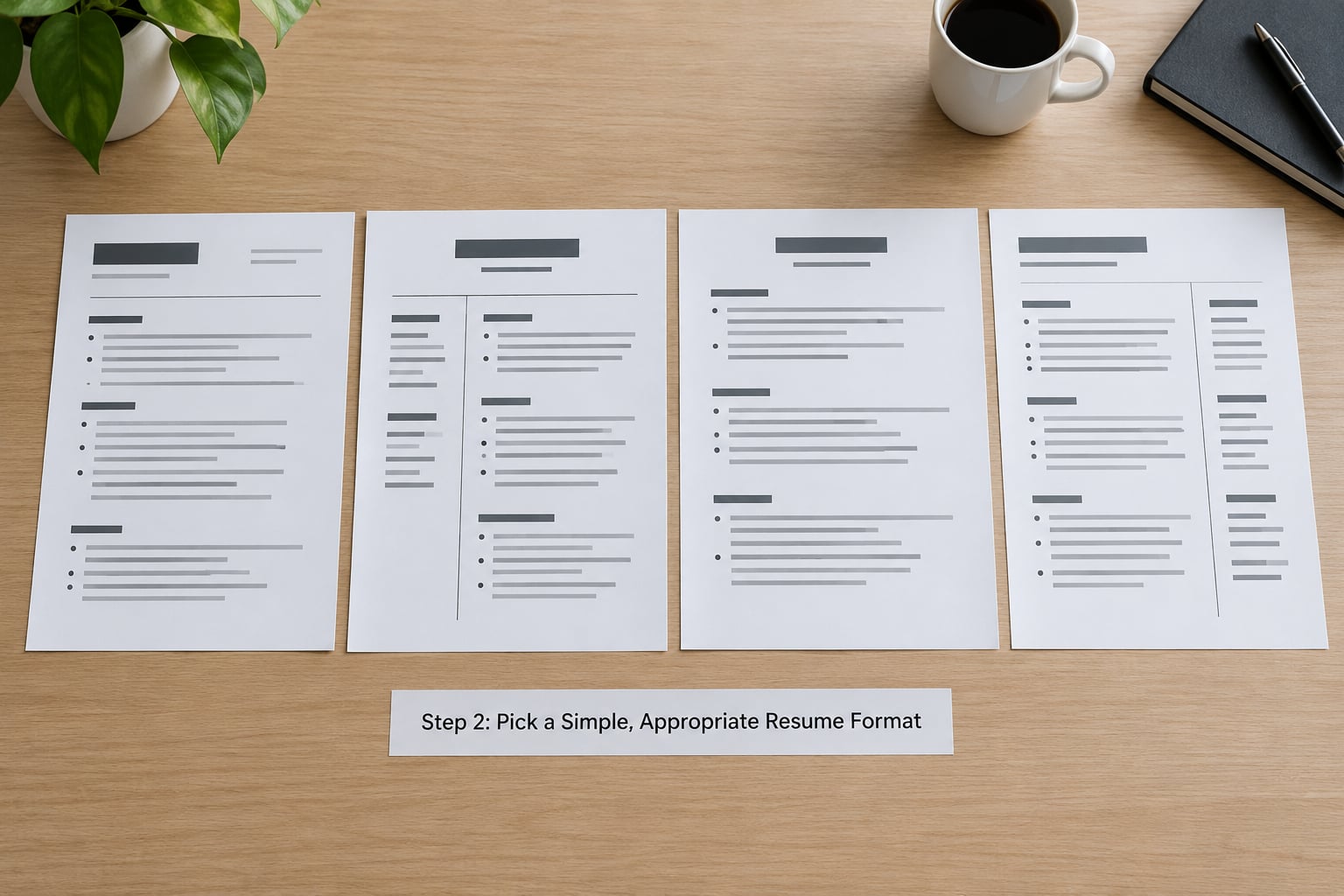 Step 2: Pick a Simple, Appropriate Resume Format